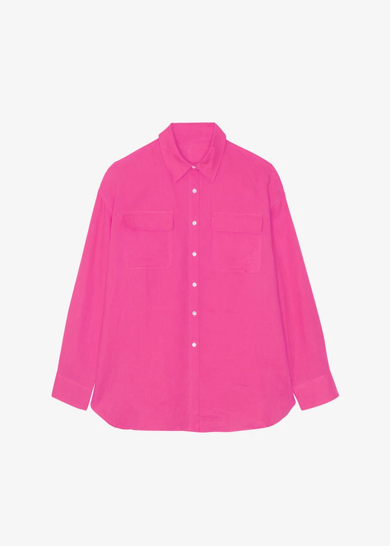 The Frankie Shop Sam Shirt - Fuchsia CLOTHING 6 The Frankie Shop Sam Shirt - Fuchsia CLOTHING