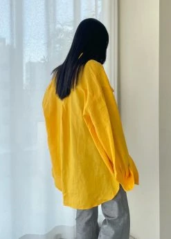 The Frankie Shop CLOTHING Sam Shirt - Gold Yellow 19 The Frankie Shop CLOTHING Sam Shirt - Gold Yellow