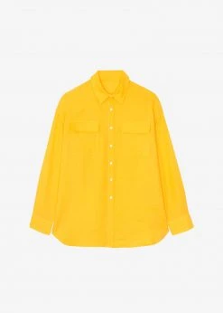 The Frankie Shop CLOTHING Sam Shirt - Gold Yellow 21 The Frankie Shop CLOTHING Sam Shirt - Gold Yellow