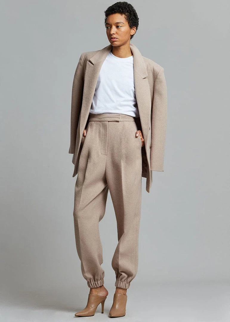 The Frankie Shop Samara Suit Blazer - Mocha 4 The Frankie Shop Samara Suit Blazer - Mocha