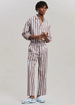 Samsoe Samsøe & Samsøe Devon Trousers - Brown Stripe