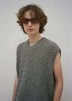 Samsoe Samsøe & Samsøe Kenly Knit Vest - Dark Grey Mel.