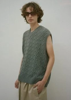 Samsoe Samsøe & Samsøe Kenly Knit Vest - Dark Grey Mel.
