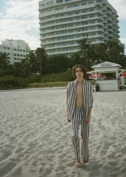 Samsoe Men Samsøe & Samsøe Marley Shirt - Brown Stripe 19 Samsoe Men Samsøe & Samsøe Marley Shirt - Brown Stripe