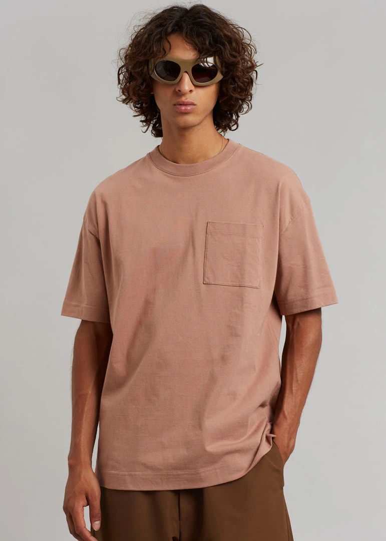 Samsoe Samsøe & Samsøe Ratan T-Shirt - Beaver Fur Men 1 Samsoe Samsøe & Samsøe Ratan T-Shirt - Beaver Fur Men