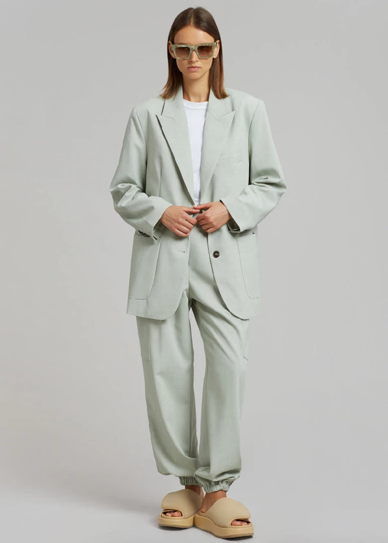 The Frankie Shop Samson Blazer - Mint CLOTHING 1 The Frankie Shop Samson Blazer - Mint CLOTHING