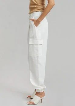 The Frankie Shop CLOTHING Samson Cargo Pants - Birch 10 The Frankie Shop CLOTHING Samson Cargo Pants - Birch