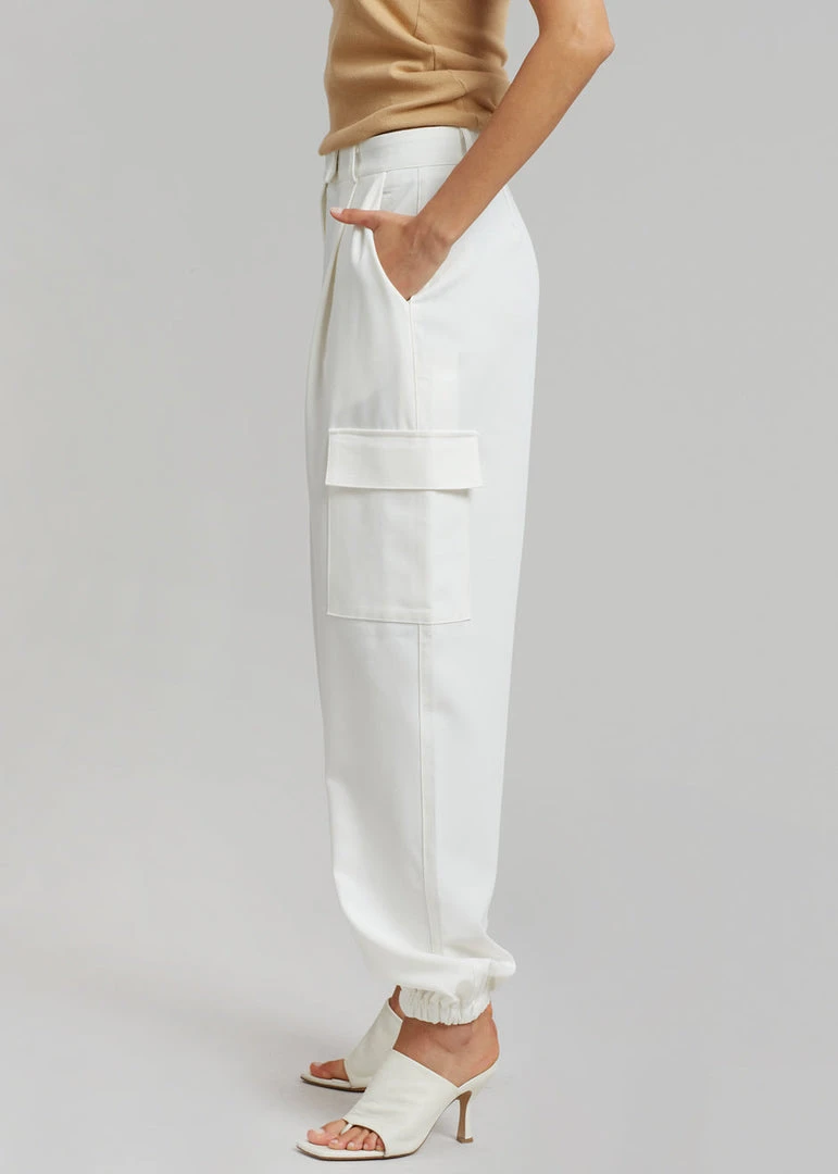 The Frankie Shop CLOTHING Samson Cargo Pants - Birch 5 The Frankie Shop CLOTHING Samson Cargo Pants - Birch