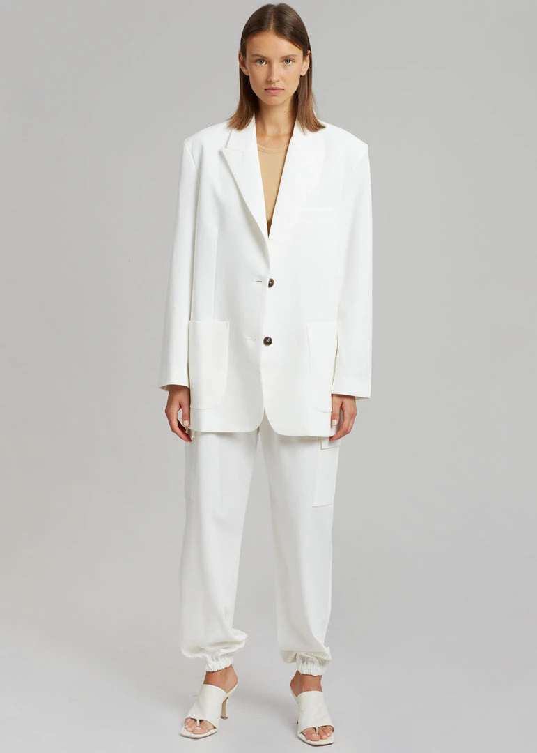 The Frankie Shop CLOTHING Samson Cargo Pants - Birch 4 The Frankie Shop CLOTHING Samson Cargo Pants - Birch