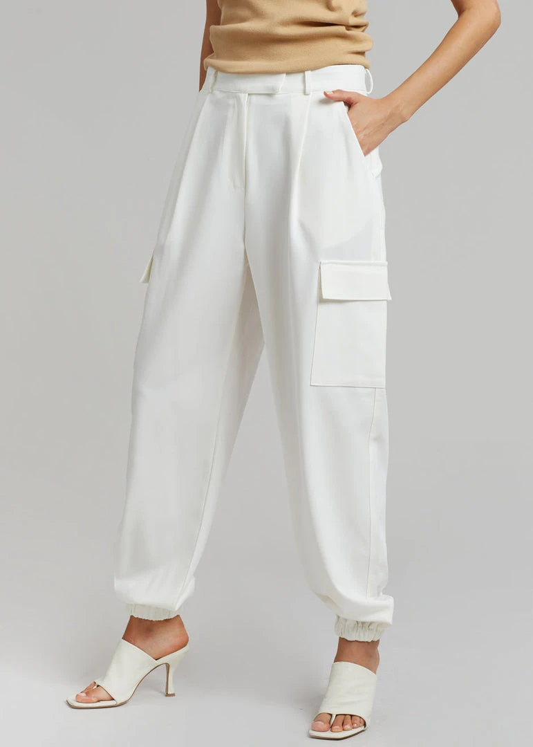 The Frankie Shop CLOTHING Samson Cargo Pants - Birch 2 The Frankie Shop CLOTHING Samson Cargo Pants - Birch