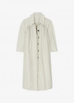 The Frankie Shop CLOTHING Santa Trench Coat - Pale Khaki