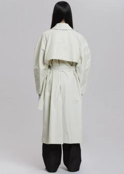 The Frankie Shop CLOTHING Santa Trench Coat - Pale Khaki