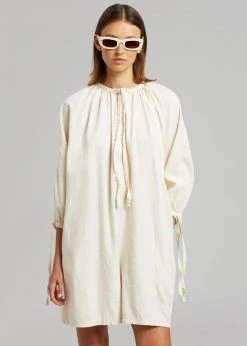The Plan Sarray Romper - Cream CLOTHING