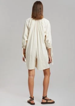 The Plan Sarray Romper - Cream CLOTHING