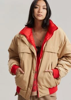 L'art Sawyer Reversible Jacket - Dijon/Red Men
