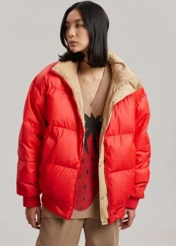 L'art Sawyer Reversible Jacket - Dijon/Red Men