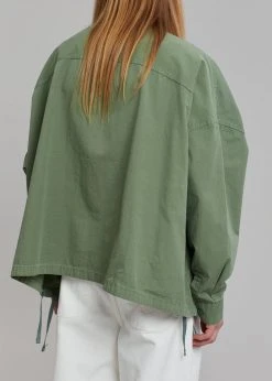 The Frankie Shop Men Seb Cargo Shirt - Army Green