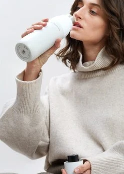 LARQ X TFS Self-Cleaning Water Bottle - Granite White LIFESTYLE