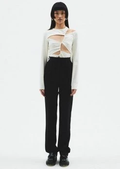 Sid Neigum Tension Cutout Top - Cream CLOTHING