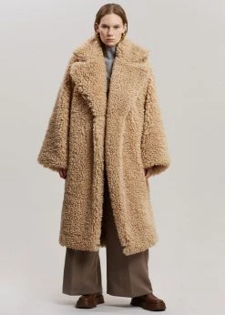 VanNzilL CLOTHING Stass Sherpa Coat - Natural