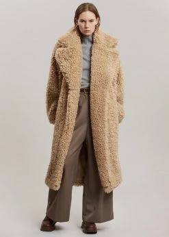 VanNzilL CLOTHING Stass Sherpa Coat - Natural