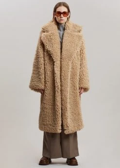 VanNzilL CLOTHING Stass Sherpa Coat - Natural
