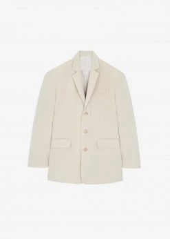 The Frankie Shop Tansy Oversized Blazer - Beige CLOTHING
