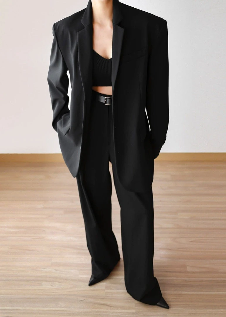 The Frankie Shop Tansy Oversized Blazer - Black 8 The Frankie Shop Tansy Oversized Blazer - Black