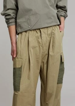The Frankie Shop Stu Colorblock Cargo Pants - Beige Combo