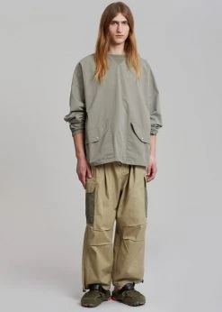 The Frankie Shop Stu Colorblock Cargo Pants - Beige Combo