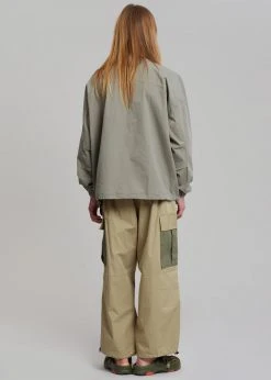 The Frankie Shop Stu Colorblock Cargo Pants - Beige Combo