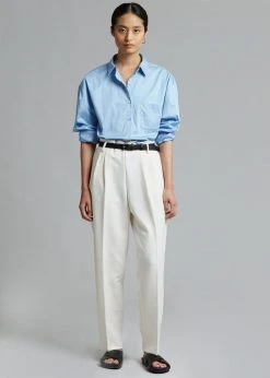 The Frankie Shop CLOTHING Svea Tapered Trousers - Vanilla