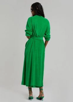 The Frankie Shop Taka Terry Duster Cardigan - Kelly Green 12 The Frankie Shop Taka Terry Duster Cardigan - Kelly Green