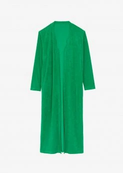 The Frankie Shop Taka Terry Duster Cardigan - Kelly Green 13 The Frankie Shop Taka Terry Duster Cardigan - Kelly Green
