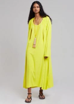 The Frankie Shop Taka Terry Duster Cardigan - Yellow CLOTHING 13 The Frankie Shop Taka Terry Duster Cardigan - Yellow CLOTHING