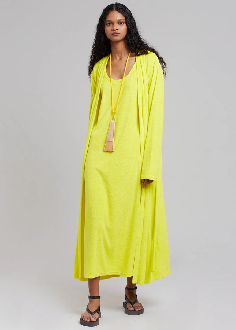 The Frankie Shop Taka Terry Duster Cardigan - Yellow CLOTHING 6 The Frankie Shop Taka Terry Duster Cardigan - Yellow CLOTHING