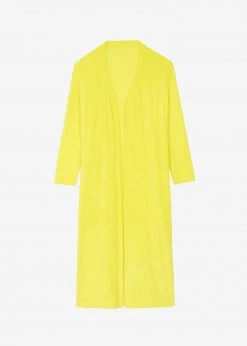 The Frankie Shop Taka Terry Duster Cardigan - Yellow CLOTHING 15 The Frankie Shop Taka Terry Duster Cardigan - Yellow CLOTHING