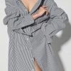 The Frankie Shop CLOTHING Talia Shirt Dress - Black/White Stripe