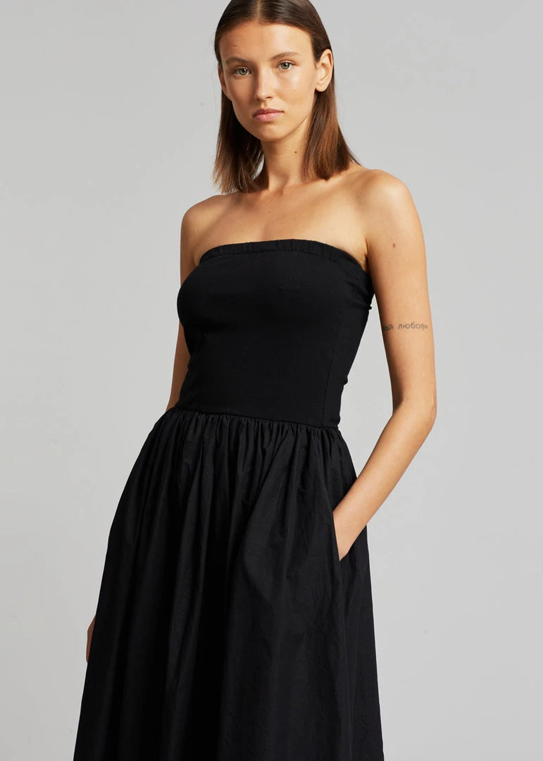 The Plan Tamo Strapless Maxi Dress - Black CLOTHING 2 The Plan Tamo Strapless Maxi Dress - Black CLOTHING