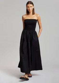The Plan Tamo Strapless Maxi Dress - Black CLOTHING 11 The Plan Tamo Strapless Maxi Dress - Black CLOTHING