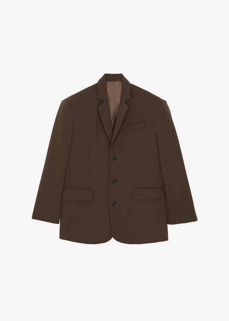 The Frankie Shop CLOTHING Tansy Oversized Blazer - Chocolate 10 The Frankie Shop CLOTHING Tansy Oversized Blazer - Chocolate