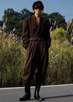 The Frankie Shop CLOTHING Tansy Oversized Blazer - Chocolate 17 The Frankie Shop CLOTHING Tansy Oversized Blazer - Chocolate