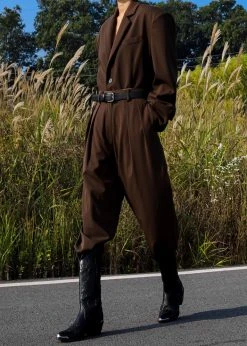 The Frankie Shop CLOTHING Tansy Oversized Blazer - Chocolate 12 The Frankie Shop CLOTHING Tansy Oversized Blazer - Chocolate