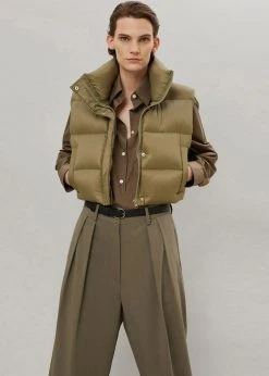 The Frankie Shop Tansy Pleated Trousers - Olive CLOTHING 13 The Frankie Shop Tansy Pleated Trousers - Olive CLOTHING