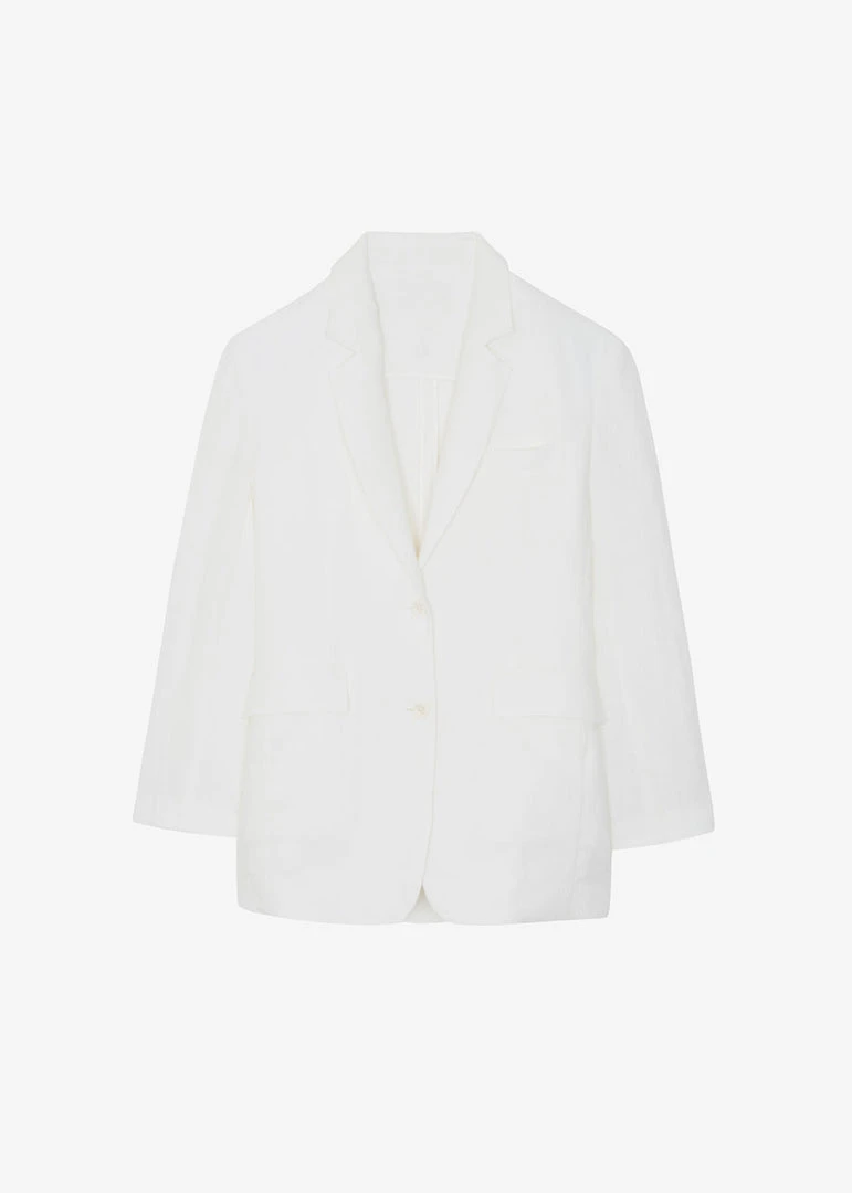 Blossom Tara Linen Blazer - Off White CLOTHING 11 Blossom Tara Linen Blazer - Off White CLOTHING
