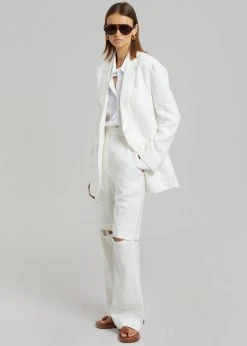 Blossom CLOTHING Tara Linen Pants - Off White