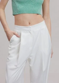 Creamvilla Tenysi Pants - Optic White CLOTHING