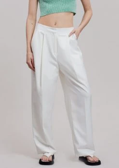 Creamvilla Tenysi Pants - Optic White CLOTHING