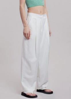 Creamvilla Tenysi Pants - Optic White CLOTHING