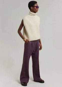 Queen's Rabbit CLOTHING Teo Sleeveless Turtleneck - Birch